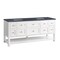 James Martin Vanities Breckenridge 72in Double Vanity, Bright White w/ 3 CM Charcoal Soapstone Top 330-V72-BW-3CSP - alternate 4